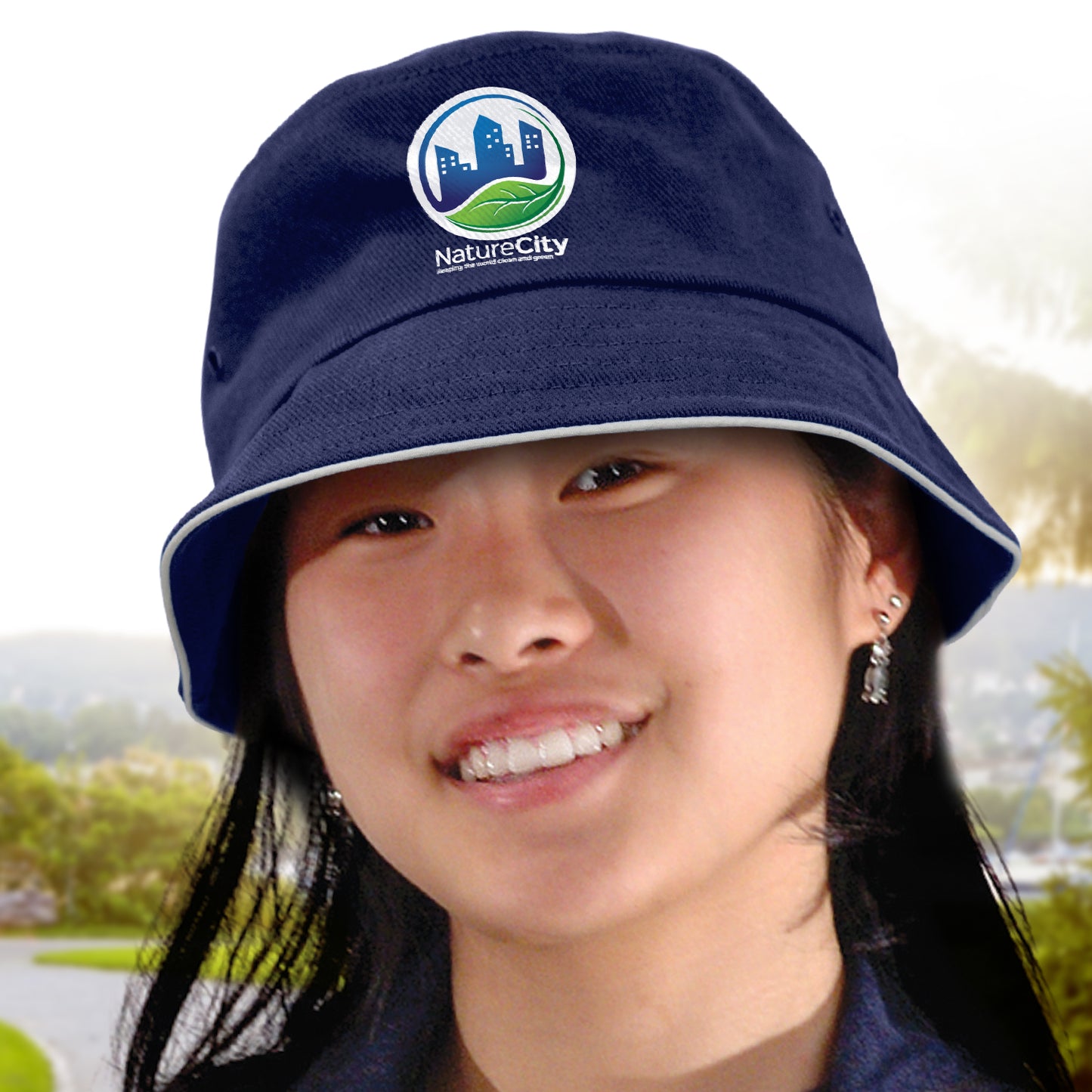 Bondi Bucket Hat - White Sandwich Trim - Sale
