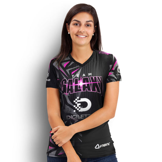 Custom Womens Sports VNeck T Shirt