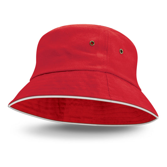 Bondi Bucket Hat - White Sandwich Trim - Sale